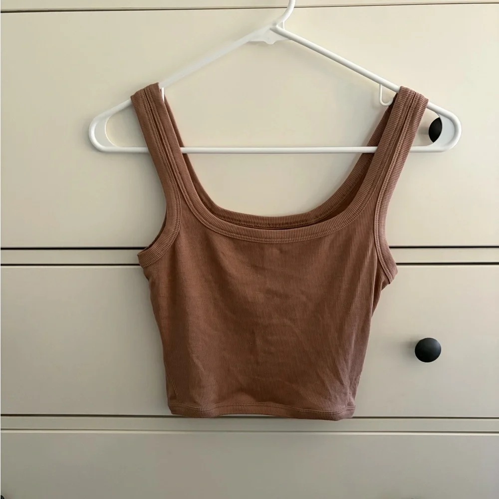 LULULEMON hold tight tank brown size 2